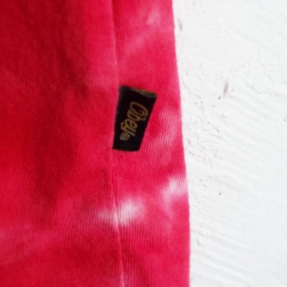 OBEY Red White Blue Free Fallin Tie Dye Cotton Sleeveless Tank Top Men S Women M - Picture 4 of 5